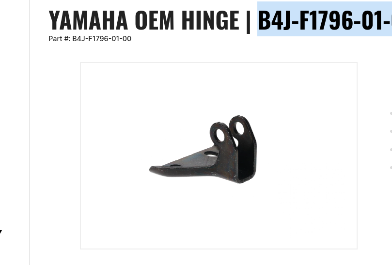 YAMAHA OEM HINGE | B4J-F1796-01-00
