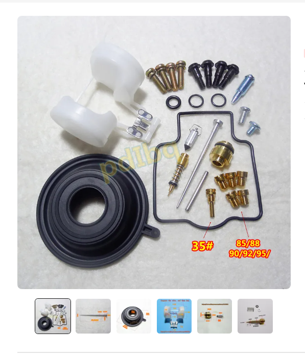 Kawasaki ZXR400 FULL Carburetor Rebuild Kit includes Float Assy and Diaphragm