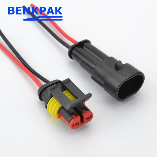 2 pin way waterproof  electrical   connector Ducati OEM Style