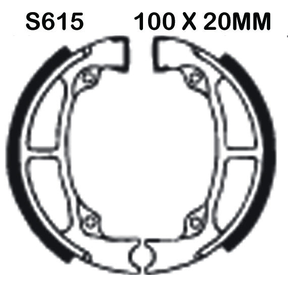 Brake Shoes Fits Suzuki RM80 Front
